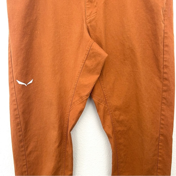 Salewa Fanes Utility Pant Gorpcore Outdoor Hemp Cotton Rust Size US36 XL- EU XXL - Picture 3 of 16